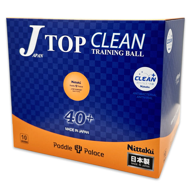 Nittaku J-Top Clean Training Ball 40+ Bulk Pack - 10 Dozen