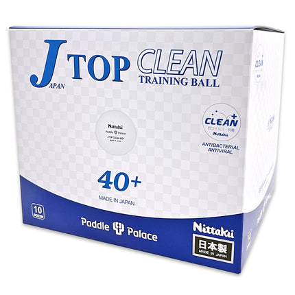 Nittaku J-Top Clean Training Ball 40+ Bulk Pack - 10 Dozen