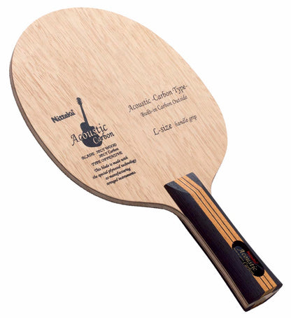 Nittaku Acoustic Carbon Large Handle - Offensive Table Tennis Blade