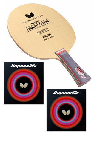 Butterfly Primorac Carbon Proline - with Dignics 09C Table Tennis Racket