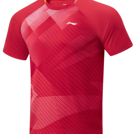 Li-Ning Host Play Red Table Tennis Shirt - Front 
