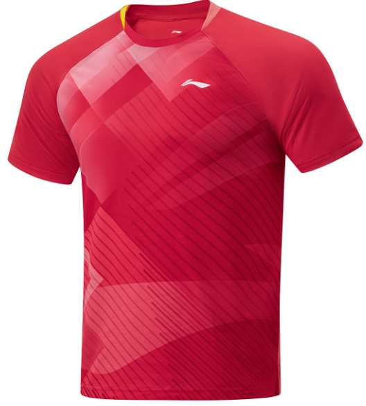 Li-Ning Host Play Red Table Tennis Shirt - Front 