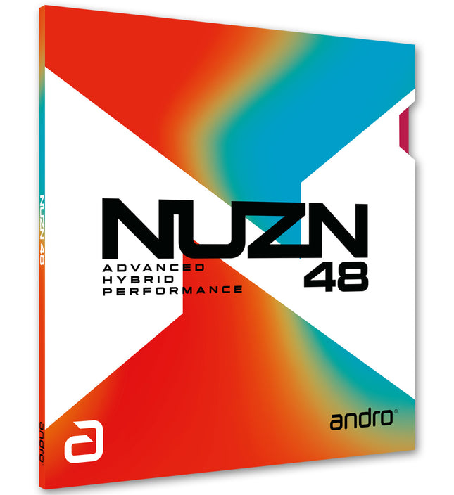 Andro NUZN 48 Inverted Table Tennis Rubber – Medium-Hard Sponge, Spin & Speed