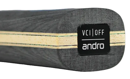 Andro Synteliac VCI Offensive Minus - Table Tennis Blade - Handle-Edge View