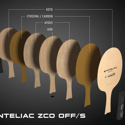Andro Synteliac ZCO - Offensive Table Tennis Blade - Blade Construction