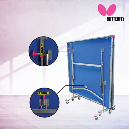 Butterfly Active 19 Home Table Tennis Table - Dual Safety Locking System