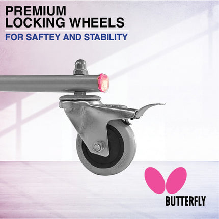 Butterfly Active 19 Home Table Tennis Table - Locking Wheels