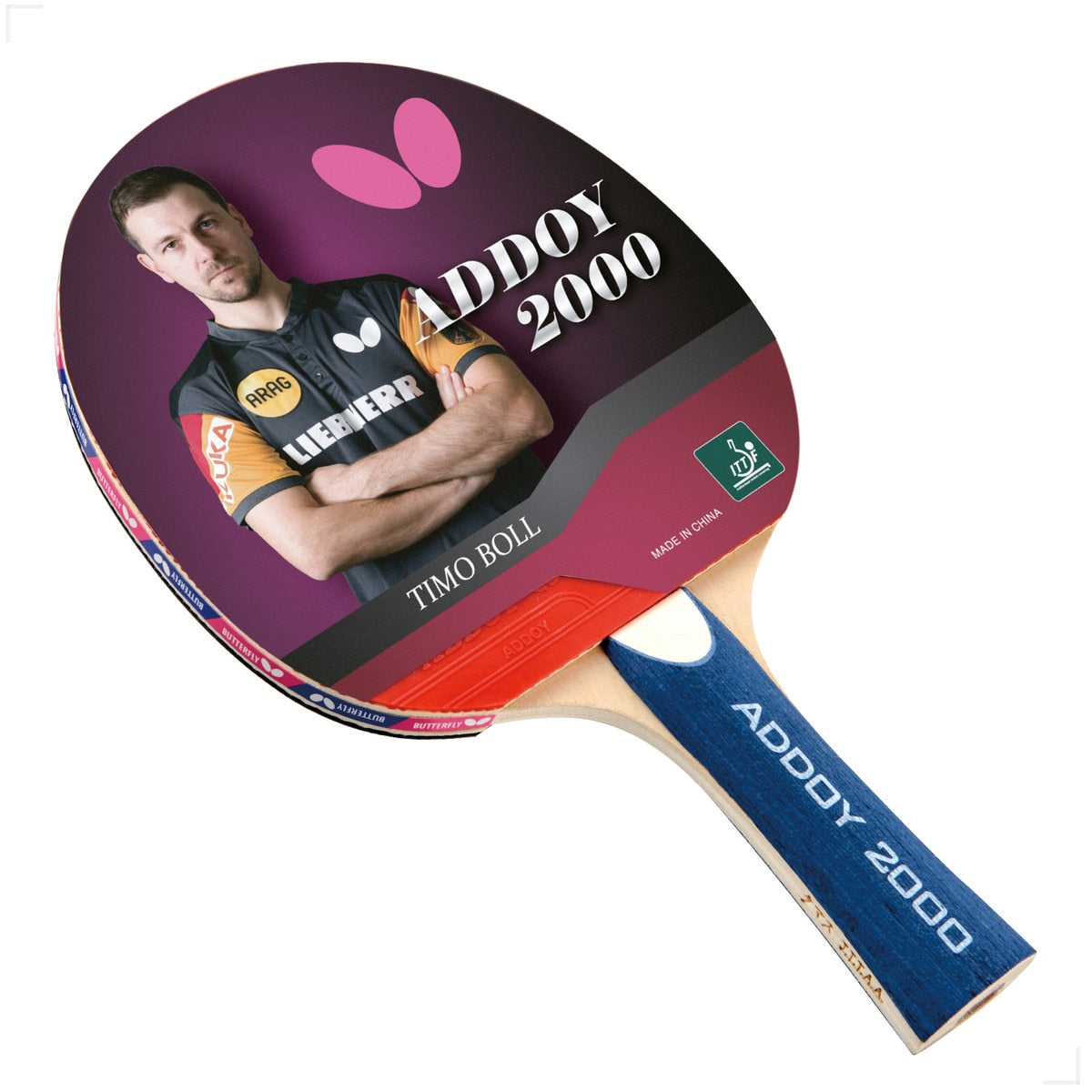 Buterfly Racket Butterfly Addoy 2000 - Modern Table Tennis Racket – Tabletennisstore.us