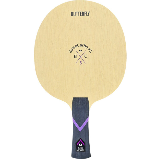 Butterfly Balsa Carbo X5 22 - Offensive Table Tennis Blade - FL - Front