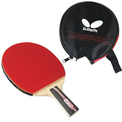 Butterfly Bty 302 CS Pre Assembled Chinese Penhold Racket - Free Racket Cover
