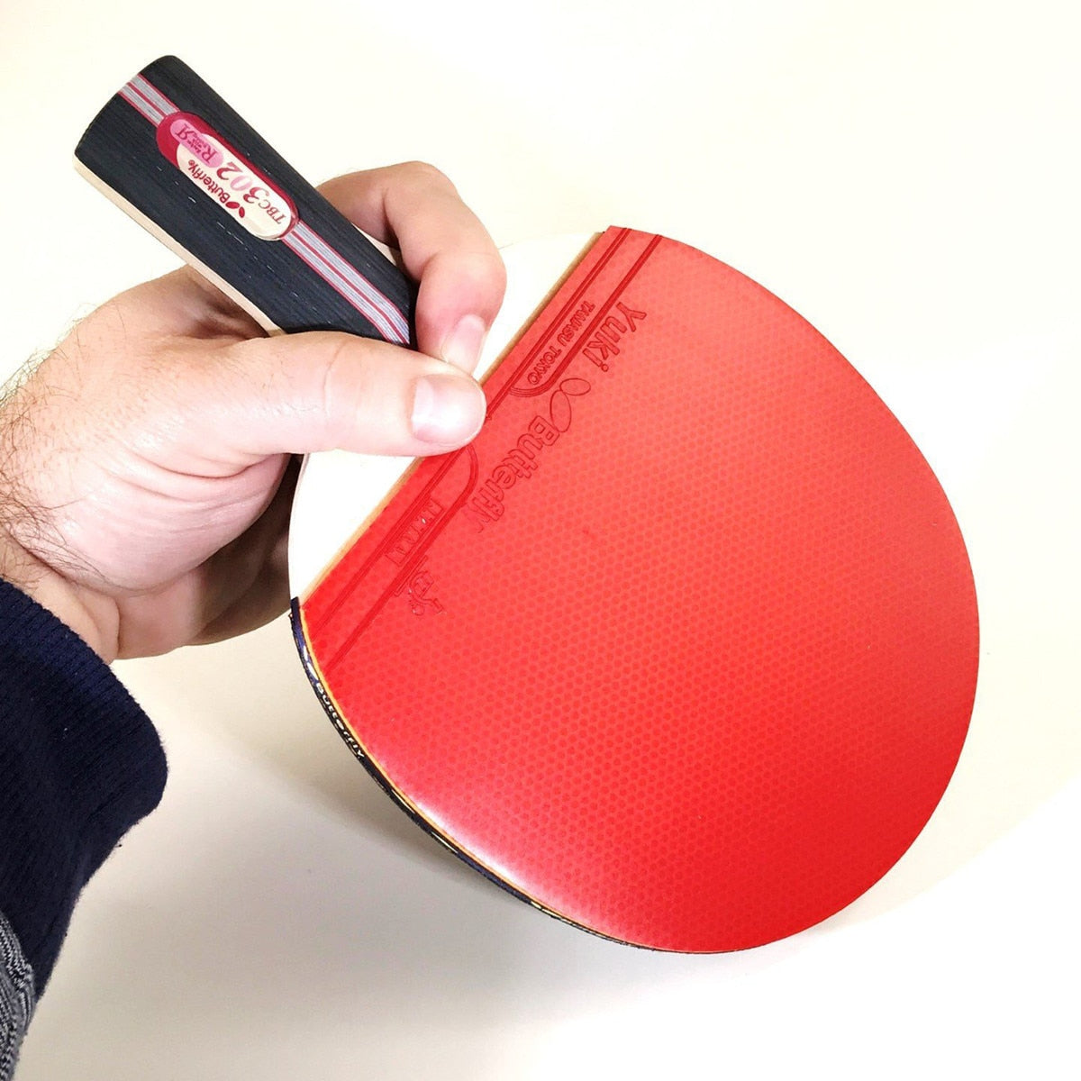 Butterfly Bty 302 CS Pre Assembled Chinese Penhold Racket - YUKI RUBBER