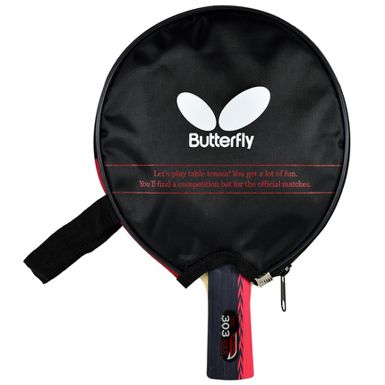 Butterfly Bty 303 CS - Chinese Penhold Paddle - Free Racket Cover