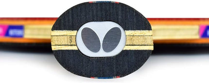Butterfly Bty 702 - Flared Racket - Handle - Edge View