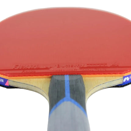 Butterfly Bty 802 - Flared Racket - Flextra Red Rubber