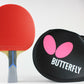 Butterfly Bty 802 - Offensive Table Tennis Racket - Flextra 2.1 Red Rubber and Free Racket Case