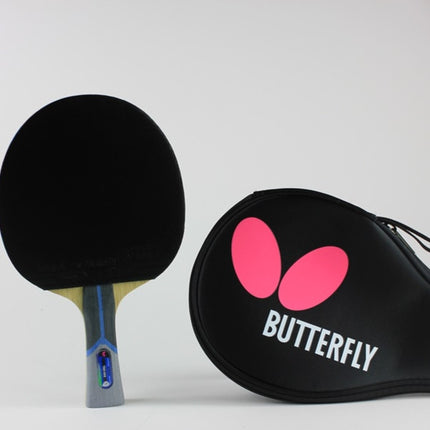 Butterfly Bty 802 - Offensive Table Tennis Racket - Wakaba 2.1  Black Rubber and Free Racket Case