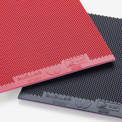 Butterfly Bugller - Short Pips Rubber - Red and Black