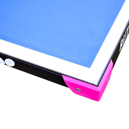 Butterfly Compact Outdoor - Table Tennis Table - Blue - Magenta Corner Pieces