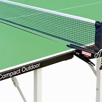 Butterfly Compact Outdoor - Table Tennis Table - Green - Outdoor Net and Post Set