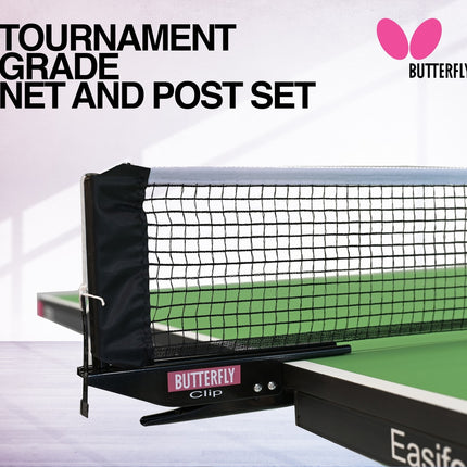 Butterfly Easifold 16 Rollaway - Table Tennis Table - Green - Net and Post Set