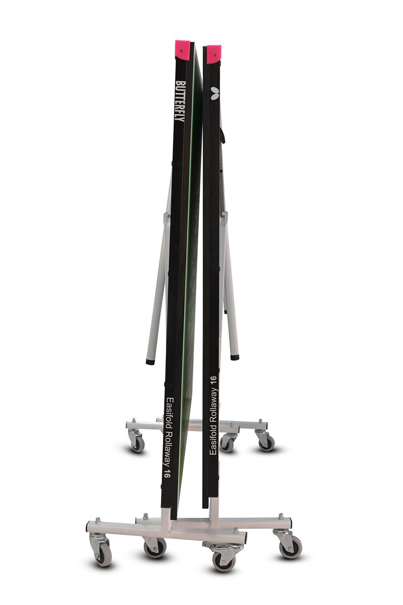Butterfly Easifold 16 Rollaway - Table Tennis Table - Green - Side View