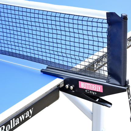Butterfly Easifold Outdoor Melamine  - Table Tennis Table - Blue - Net Set