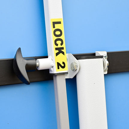 Butterfly Easifold Outdoor Melamine  - Table Tennis Table - Blue - Safety Lock2