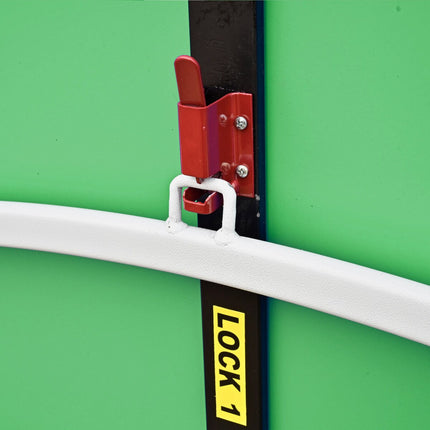 Butterfly Easifold Outdoor Melamine  - Table Tennis Table - Green - Safety Lock1