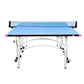 Butterfly Easifold Outdoor Rollaway - Table Tennis Table - Blue - Lightweight and Weatherproof Top
