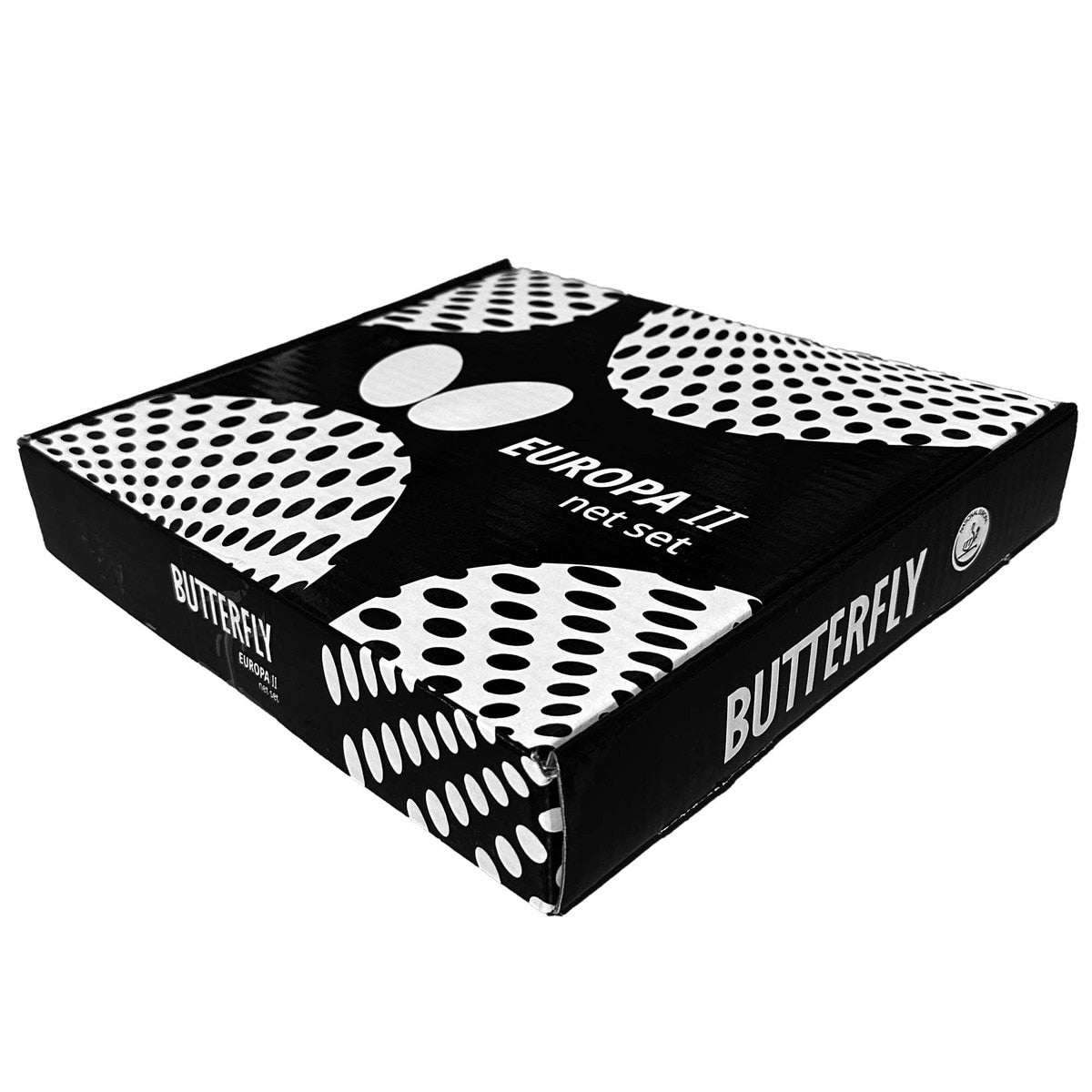 Butterfly Europa II Table Tennis Net and Post Set – Professional Tournament Quality - Packaging