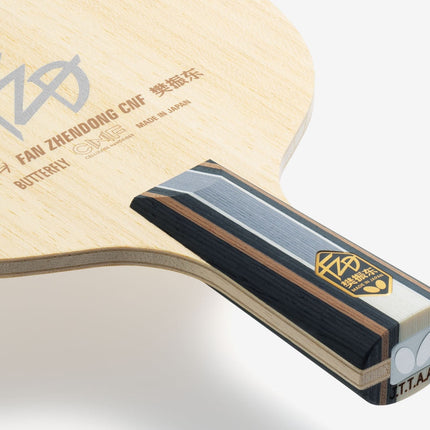 Butterfly Fan Zhendong CNF CS - Table Tennis Blade - Handle Front