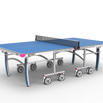 Butterfly Garden 6000 Outdoor Table Tennis Table - Blue