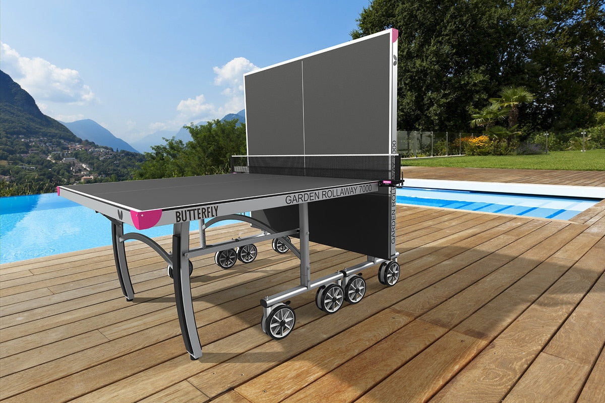 Butterfly Garden 7000 Outdoor Table Tennis Table - Adjustable Feet