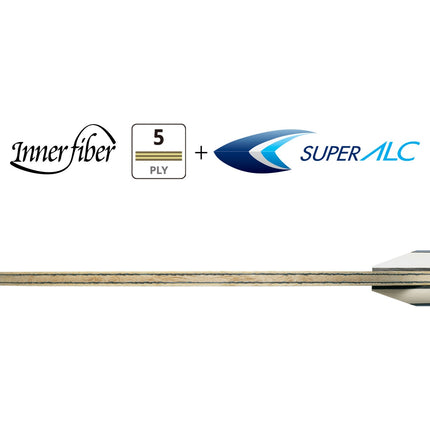 Butterfly Harimoto Innerforce Super ALC - Plies- 5 Wood + 2 Super ALC (Innerfiber)