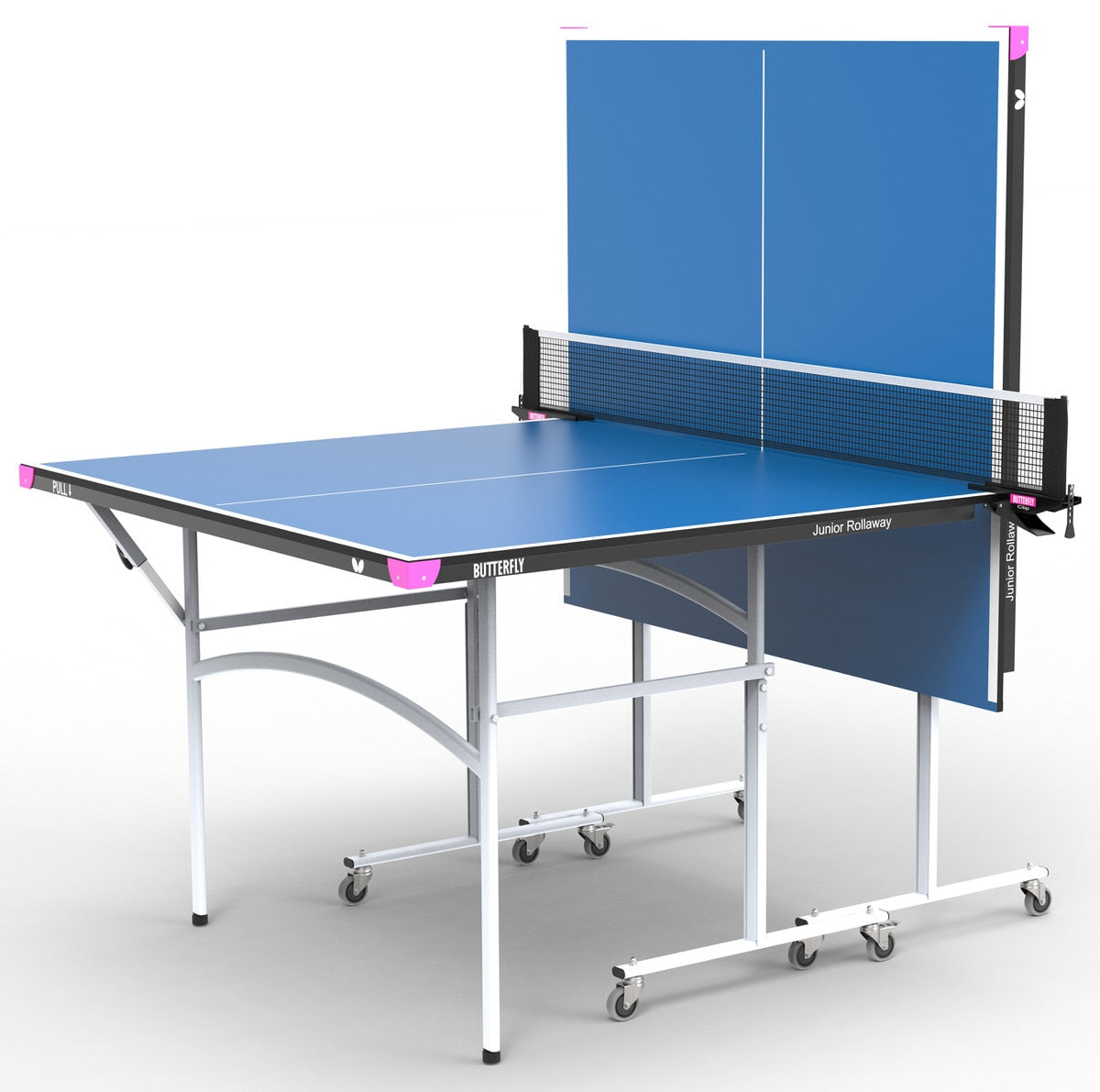 Butterfly Junior Rollaway Table - Blue 12mm Top