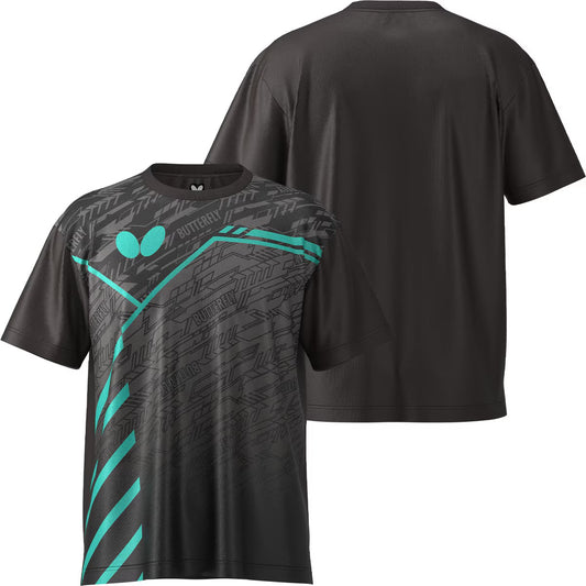 Butterfly Lecoot T-Shirt - Black - Front & Back View