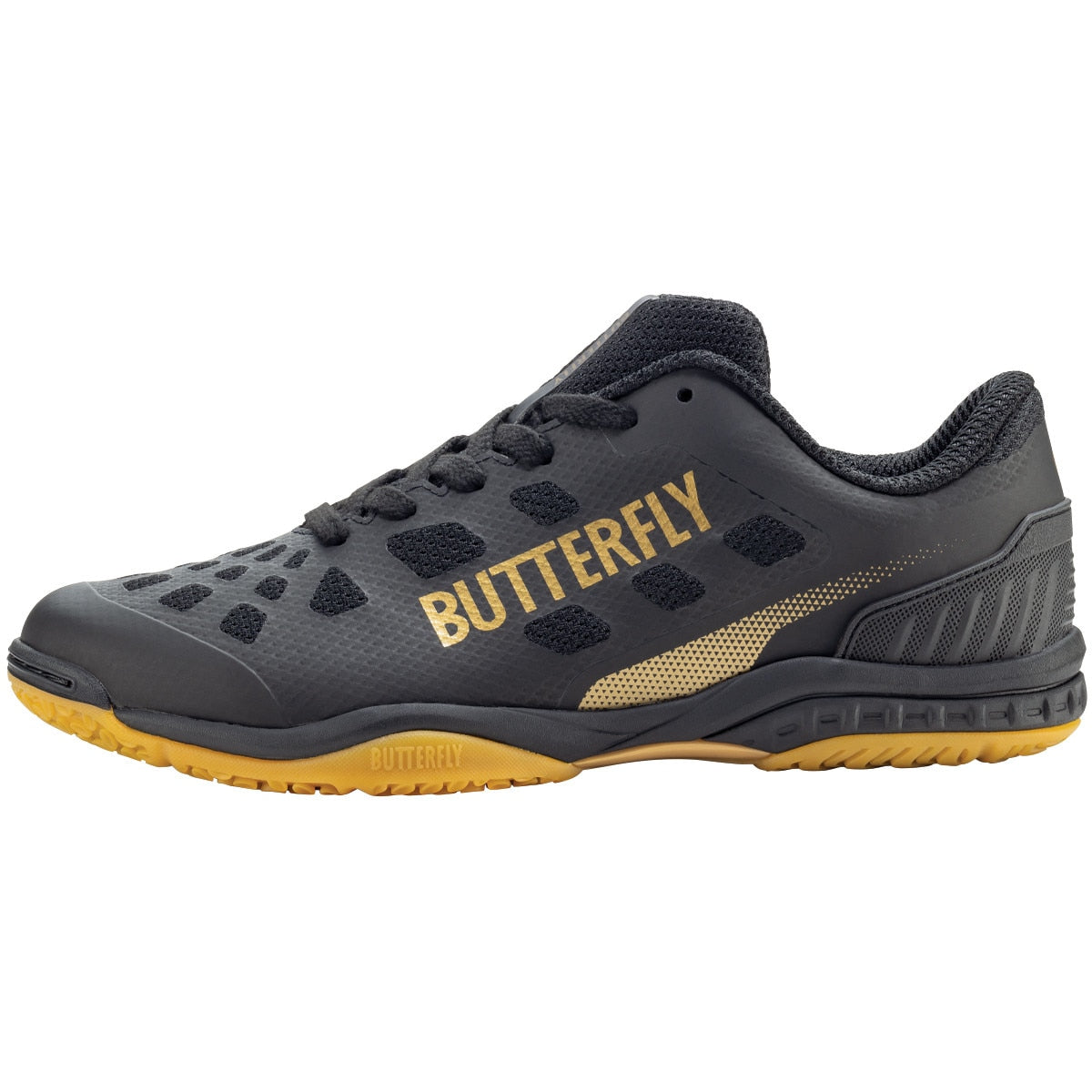 Butterfly Lezoline Levalis Shoes - Black Side View 