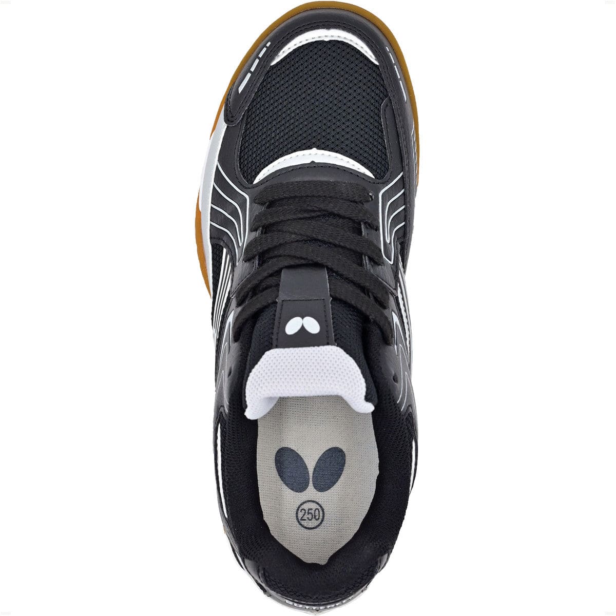 Butterfly Lezoline Reiss - Table Tennis Shoes - Black Full Front View