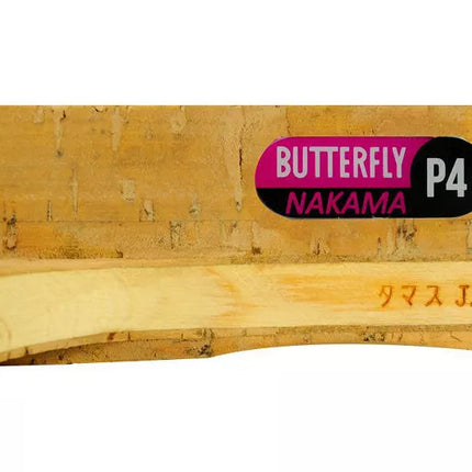 Butterfly Nakama P-4 - Japanese Penhold Table Tennis Racket - P4 Handle