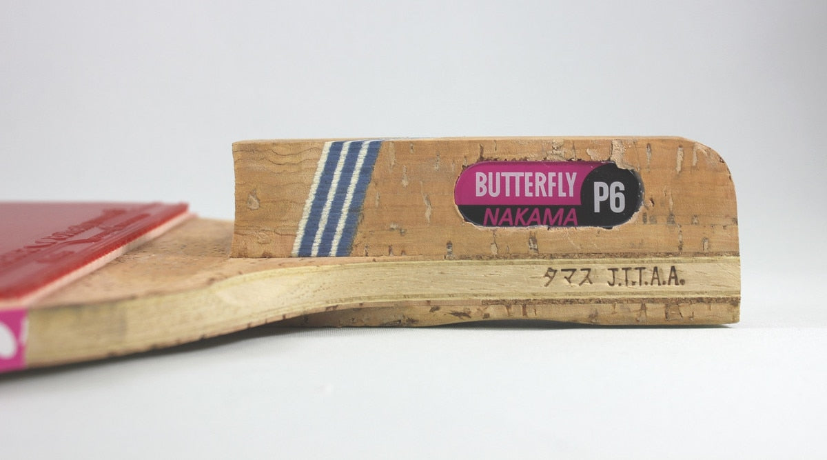 Butterfly Nakama P-6 - Japanese Penhold Table Tennis Racket - Cork Handle