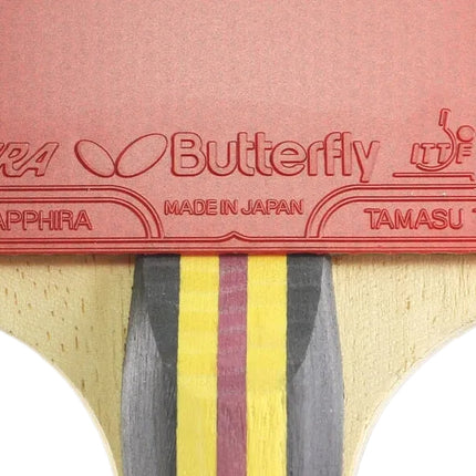 Butterfly Nakama S-2 - Offensive Table Tennis Racket - Sapphira Rubber