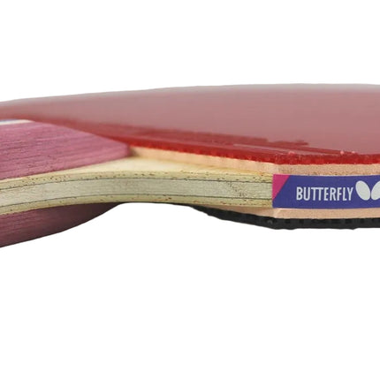 Butterfly Nakama S-3 Offensive Table Tennis Racket - Side View