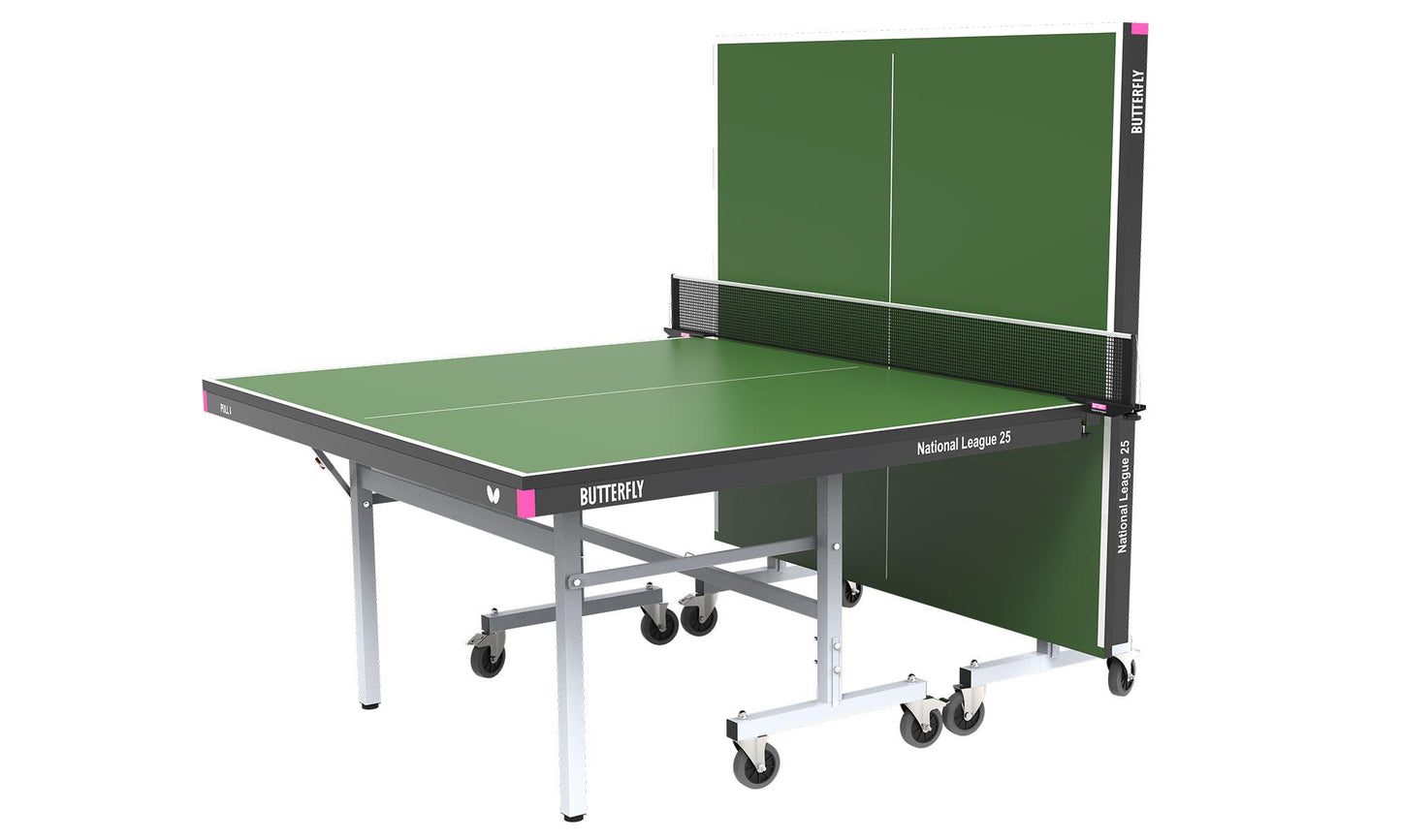 Butterfly National League 25 Table Tennis Table - Green- Playback Mode