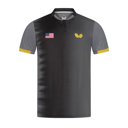 Butterfly – Official Apparel Sponsor of Team USA 2026 - Black-Front View