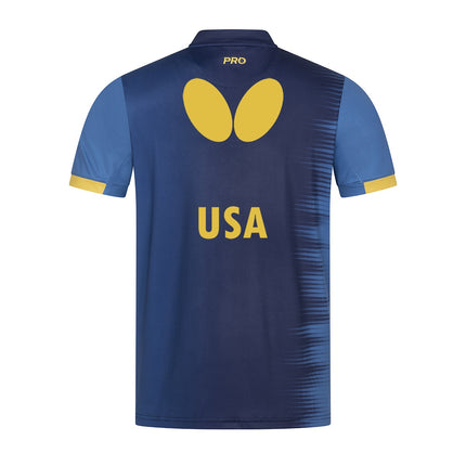 Butterfly – Official Apparel Sponsor of Team USA 2026 - Blue-Back View