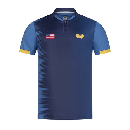 Butterfly – Official Apparel Sponsor of Team USA 2026 - Blue-Front View