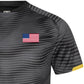 Butterfly - Official Apparel Sponsor of Team USA - Black Left Sleeve