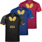 Butterfly - Official Apparel Sponsor of Team USA - Table Tennis Shirt - Back