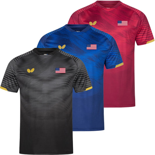 Butterfly - Official Apparel Sponsor of Team USA - Table Tennis Shirt - Front