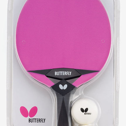 Butterfly Outdoor Racket - Pink-Bundle